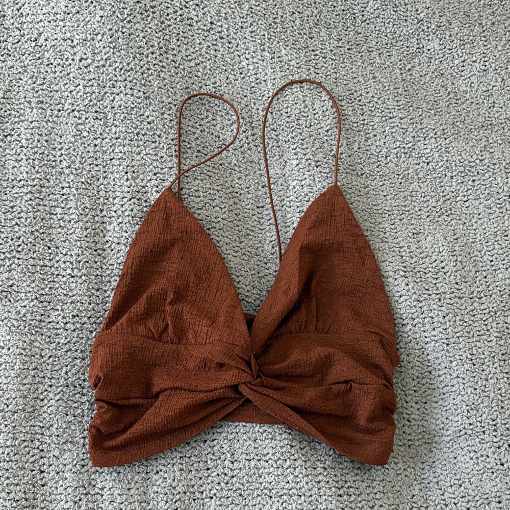 Urban Outfitters Brown Crop Top